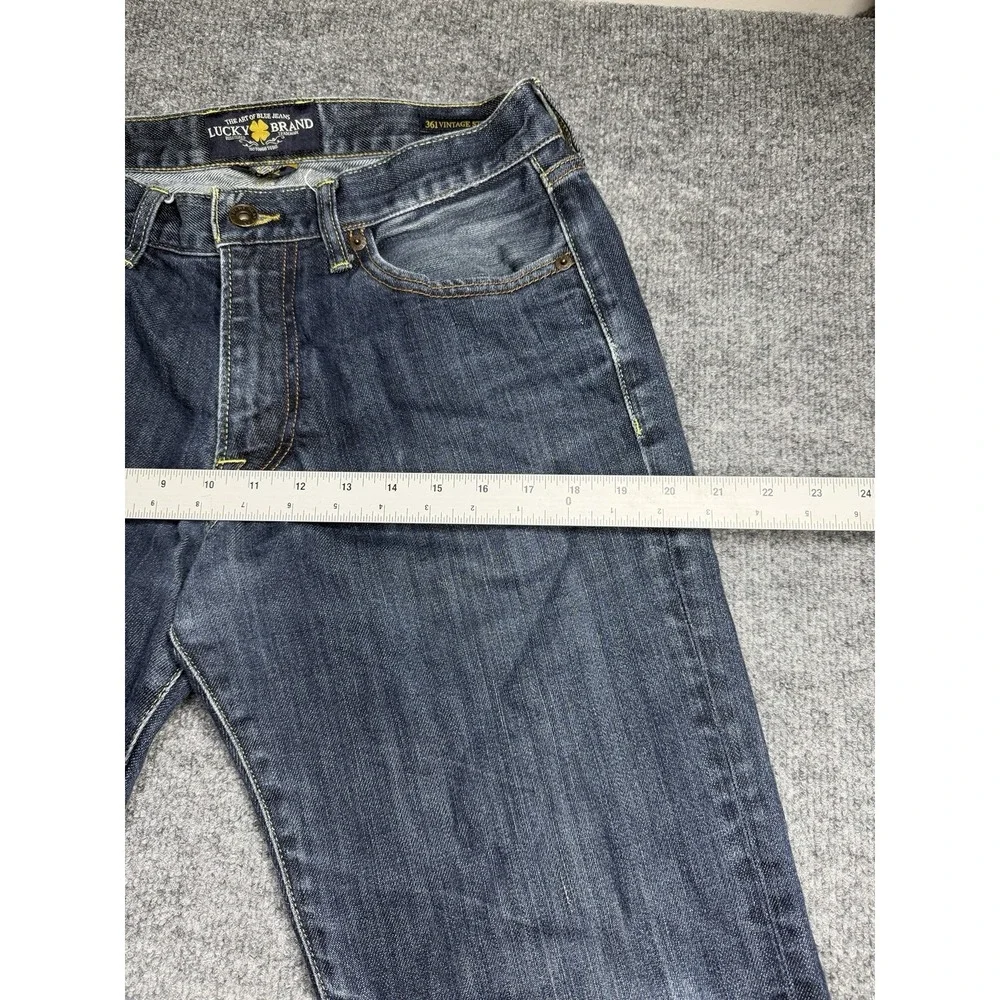 Lucky Brand Jeans Mens 30x32 Blue 361 Vintage Straight Leg Denim Dark Wash